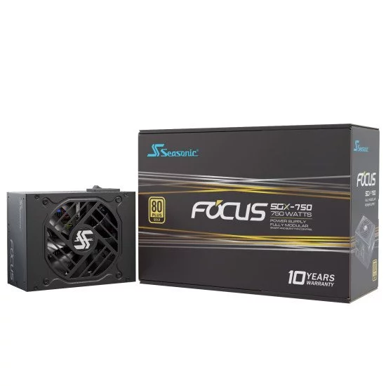 Seasonic FOCUS SGX-750 (2021) unité d'alimentation d'énergie 750 W 20+4 pin ATX SFX Noir Seasonic FOCUS SGX-750 (2021) unité d'alimentation d'énergie 750 W 20+4 pin ATX SFX Noir
