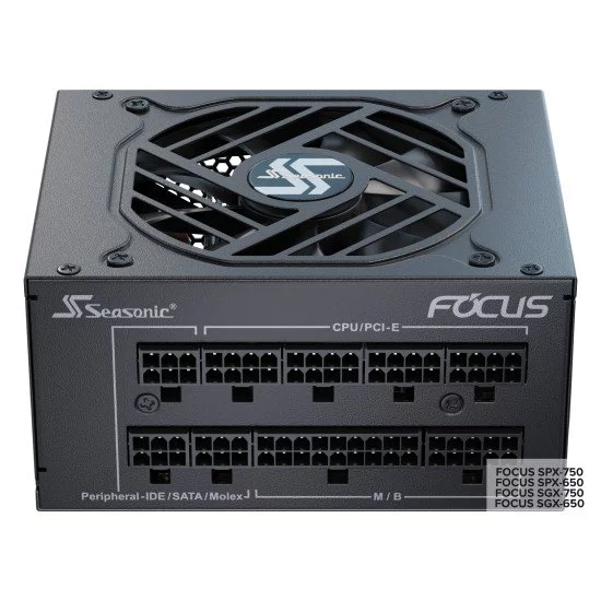 Seasonic FOCUS SGX-750 (2021) unité d'alimentation d'énergie 750 W 20+4 pin ATX SFX Noir Seasonic FOCUS SGX-750 (2021) unité d'alimentation d'énergie 750 W 20+4 pin ATX SFX Noir