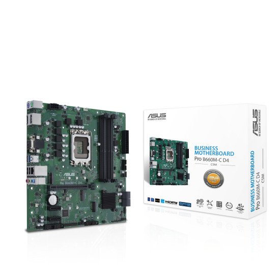 ASUS PRO B660M-C D4-CSM Intel B660 LGA 1700 micro ATX ASUS PRO B660M-C D4-CSM Intel B660 LGA 1700 micro ATX