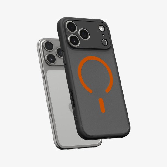 Spigen Ultra Hybrid (MagFit) coque de protection pour téléphones portables 16 cm (6.3") Housse Noir, Orange Spigen Ultra Hybrid (MagFit) coque de protection pour téléphones portables 16 cm (6.3") Housse Noir, Orange
