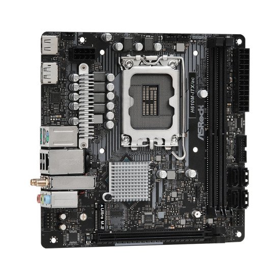 Asrock H610M-ITX/ac Intel H610 LGA 1700 Micro ITX Asrock H610M-ITX/ac Intel H610 LGA 1700 Micro ITX