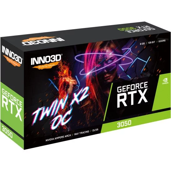 Inno3D GeForce RTX 3050 Twin X2 OC NVIDIA 8 Go GDDR6 Inno3D GeForce RTX 3050 Twin X2 OC NVIDIA 8 Go GDDR6