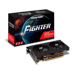 PowerColor AXRX 6500XT 4GBD6-DH/OC carte graphique AMD Radeon RX 6500 XT 4 Go GDDR6 PowerColor AXRX 6500XT 4GBD6-DH/OC carte graphique AMD Radeon RX 6500 XT 4 Go GDDR6