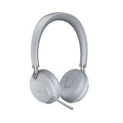 Yealink BH72 Casque Avec fil &sans fil Arceau Appels/Musique USB Type-A Bluetooth Socle de chargement Gris clair