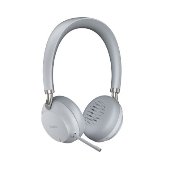 Yealink BH72 Casque Avec fil &sans fil Arceau Appels/Musique USB Type-A Bluetooth Socle de chargement Gris clair
