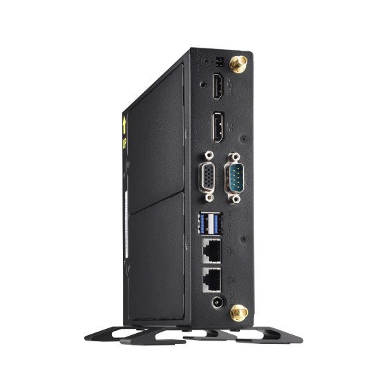 Shuttle XPC slim Barebone DS20UV2, Celeron 5205U, 1xHDMI, 1xDP, 1x VGA, 2xLAN (1xGbit, 1x2.5Gbit), 1xCOM, 8xUSB, fanless, fonctionnement permanent 24/7