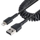 StarTech.com Câble USB vers Lightning de 1m - Certifié Mfi - Adaptateur USB Lightning Noir, Gaine durable en TPE - Cordon Chargeur Iphone/Lightning Spiralé en Fibre Aramide - Câble USB pour Iphone Très Résistant StarTech.com Câble USB vers Lightning de 1m - Certifié Mfi - Adaptateur USB Lightning Noir, Gaine durable en TPE - Cordon Chargeur Iphone/Lightning Spiralé en Fibre Aramide - Câble USB pour Iphone Très Résistant