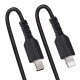 StarTech.com Câble USB-C vers Lightning de 1m - Adaptateur USB C vers Lightning Noir Certifié Mfi, Gaine Durable en TPE - Câble USB Type-C vers Lightning - Chargeur USB-C vers Iphone/lightning Très Résistant