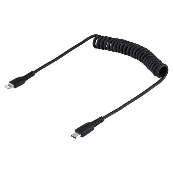 StarTech.com Câble USB-C vers Lightning de 50cm - Adaptateur USB C vers Lightning Noir Certifié Mfi, Gaine Durable en TPE - Câble USB Type-C vers Lightning - Chargeur USB-C vers Iphone/lightning Très Résistant StarTech.com Câble USB-C vers Lightning de 50cm - Adaptateur USB C vers Lightning Noir Certifié Mfi, Gaine Durable en TPE - Câble USB Type-C vers Lightning - Chargeur USB-C vers Iphone/lightning Très Résistant