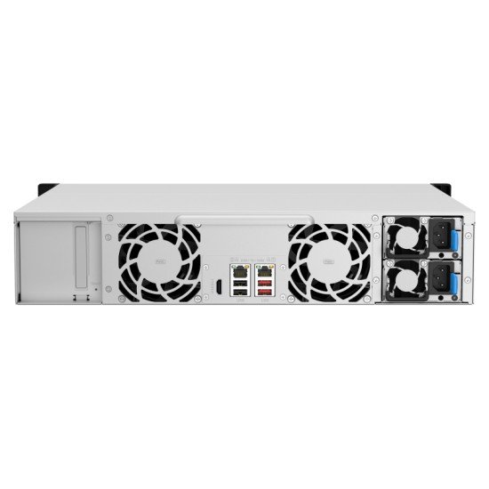 QNAP TS-1264U-RP NAS Rack (2 U) Ethernet/LAN Aluminium, Noir