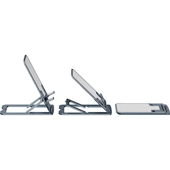 Inter-Tech MTS-100 Support Mobile/smartphone, Tablette / UMPC Gris, Titane