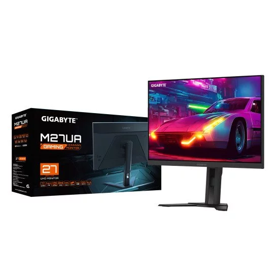GIGABYTE M27UA 27" Moniteur de jeu UHD - 3840 x 2160, 160Hz, 1ms, 400 cd/m², FreeSync Premium, HDR prêt, HDMI 2.1, DisplayPort 1.4 GIGABYTE M27UA 27" Moniteur de jeu UHD - 3840 x 2160, 160Hz, 1ms, 400 cd/m², FreeSync Premium, HDR prêt, HDMI 2.1, DisplayPort 1.4