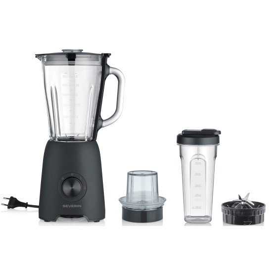 Severin SM 3724 blender 1,5 L Mélangeur de table 600 W Noir, Transparent