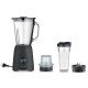 Severin SM 3724 blender 1,5 L Mélangeur de table 600 W Noir, Transparent