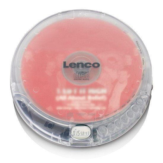 Lenco CD-012TR Lecteur de CD Lecteur CD personnel Transparent
