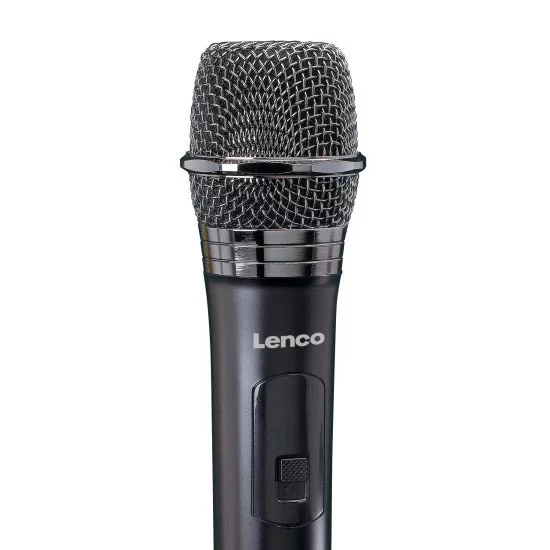 Lenco MCW-011BK microphone Noir Microphone de scène/direct Lenco MCW-011BK microphone Noir Microphone de scène/direct