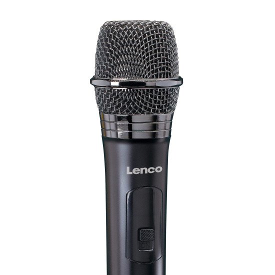 Lenco MCW-020BK microphone Noir Microphone de scène/direct