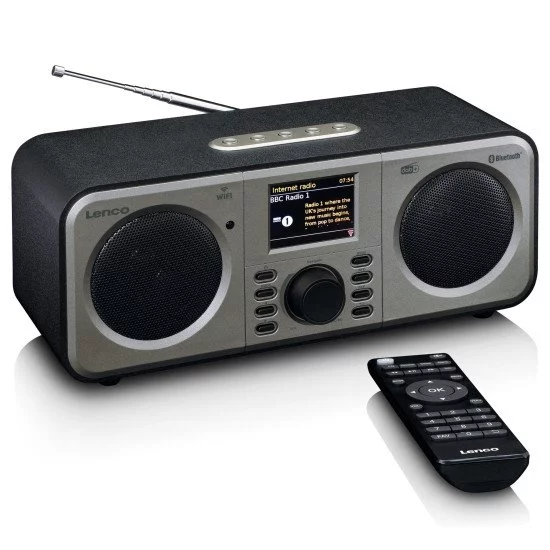 Lenco DIR-141BK Radio portable Internet Noir, Argent Lenco DIR-141BK Radio portable Internet Noir, Argent