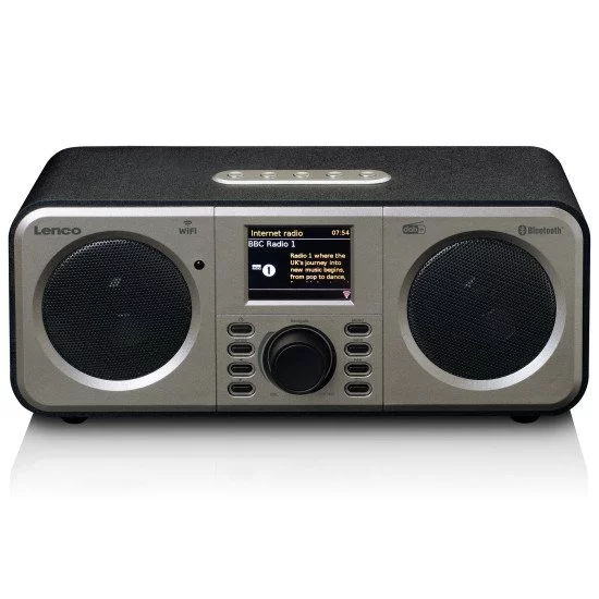 Lenco DIR-141BK Radio portable Internet Noir, Argent Lenco DIR-141BK Radio portable Internet Noir, Argent