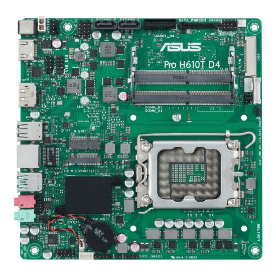 ASUS Pro H610T D4-CSM Intel H610 LGA 1700 mini ITX ASUS Pro H610T D4-CSM Intel H610 LGA 1700 mini ITX