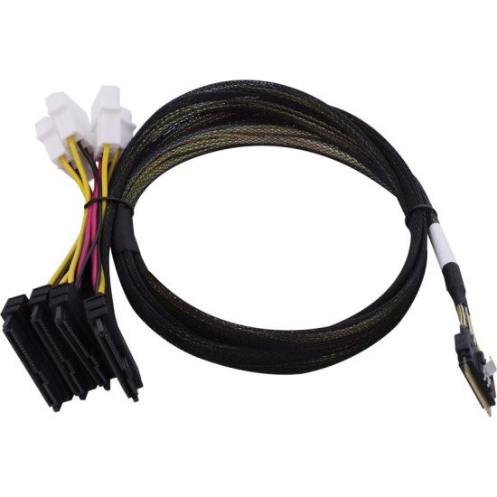 Microchip Technology 2305300-R câble Serial Attached SCSI (SAS) 0,8 m Noir, Multicolore