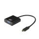 ACT AC7300 câble vidéo et adaptateur 0,15 m USB Type-C VGA (D-Sub) Noir