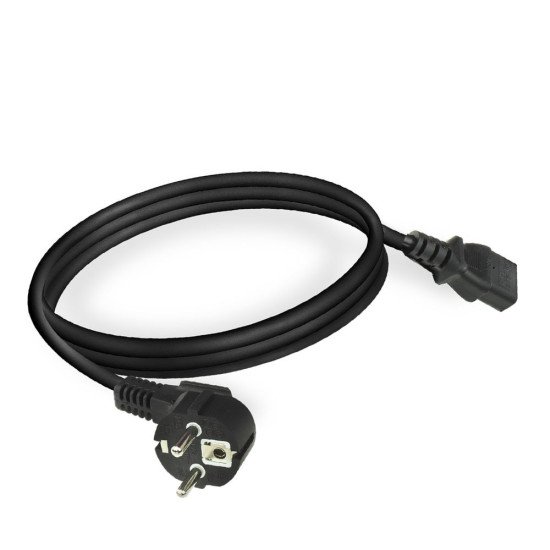 ACT AC3305 câble électrique Noir 2 m Prise d'alimentation type F Coupleur C13