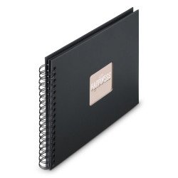 Hama 00009834 album photo et protège-page Noir 100 feuilles 10 x 15 Reliure spiralée