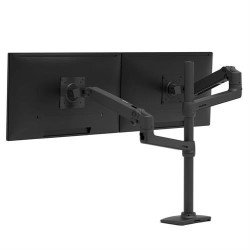 Ergotron LX Series LX Dual Stacking Arm, Tall Pole, Matte Black 101,6 cm (40") Pince Noir