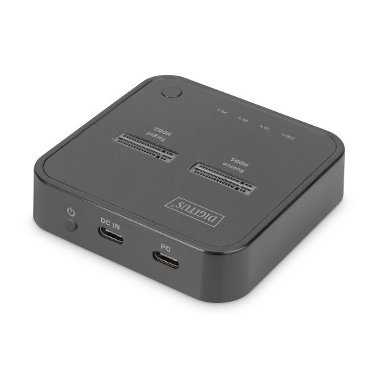 Digitus Station d'accueil dual M.2 pour SSD NVMe avec fonction de clonage hors ligne, USB-C™