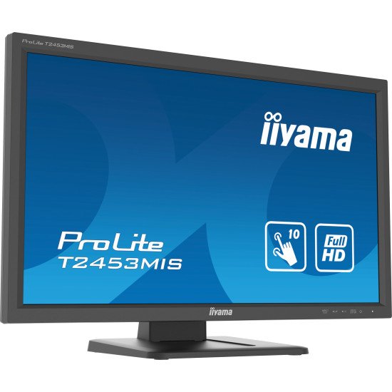 iiyama ProLite T2453MIS-B1 moniteur à écran tactile 59,9 cm (23.6") 1920 x 1080 pixels Plusieurs pressions Multi-utilisateur Noir