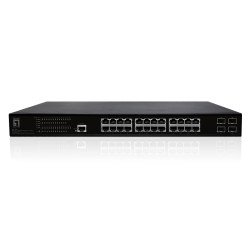 LevelOne GEP-2861 commutateur réseau Géré L2 Gigabit Ethernet (10/100/1000) Connexion Ethernet POE 1U Noir