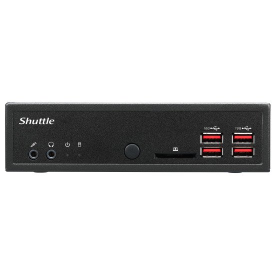 Shuttle XPC slim Barebone DH32U5, Intel i5-1135G7, 4x HDMI 2.0b 2x LAN, 2x COM, incl. VESA , fonctionnement permanent 24/7