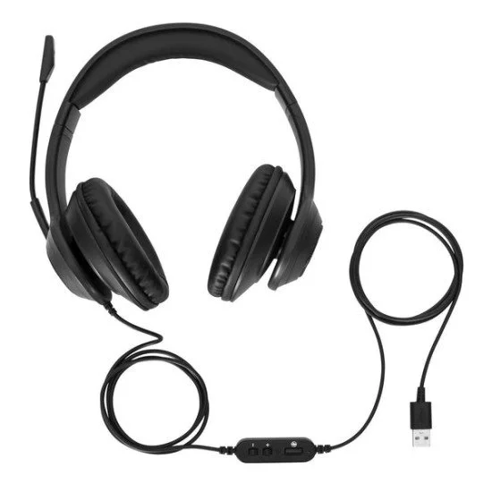 Targus AEH102GL écouteur/casque Avec fil Arceau Appels/Musique USB Type-A Noir Targus AEH102GL écouteur/casque Avec fil Arceau Appels/Musique USB Type-A Noir