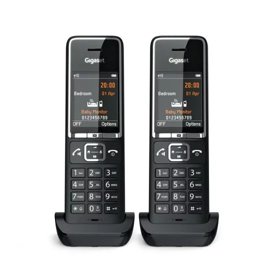 Gigaset COMFORT 550HX Téléphone analog/dect Identification de l'appelant Noir Gigaset COMFORT 550HX Téléphone analog/dect Identification de l'appelant Noir