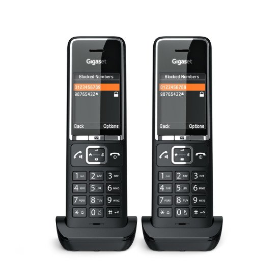 Gigaset COMFORT 550HX Téléphone analog/dect Identification de l'appelant Noir