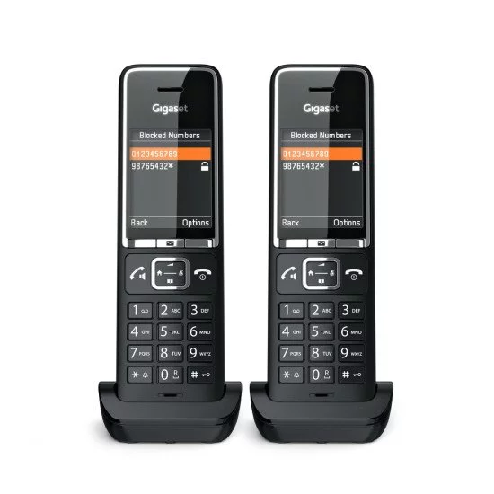 Gigaset COMFORT 550HX Téléphone analog/dect Identification de l'appelant Noir Gigaset COMFORT 550HX Téléphone analog/dect Identification de l'appelant Noir
