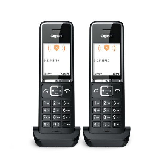 Gigaset COMFORT 550HX Téléphone analog/dect Identification de l'appelant Noir
