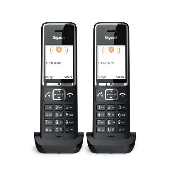 Gigaset COMFORT 550HX Téléphone analog/dect Identification de l'appelant Noir Gigaset COMFORT 550HX Téléphone analog/dect Identification de l'appelant Noir