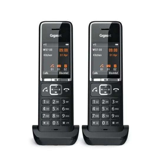 Gigaset COMFORT 550HX Téléphone analog/dect Identification de l'appelant Noir Gigaset COMFORT 550HX Téléphone analog/dect Identification de l'appelant Noir