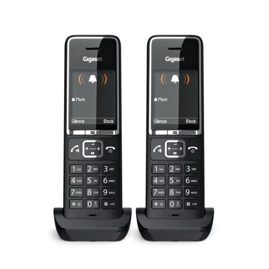 Gigaset COMFORT 550HX Téléphone analog/dect Identification de l'appelant Noir Gigaset COMFORT 550HX Téléphone analog/dect Identification de l'appelant Noir