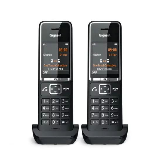 Gigaset COMFORT 550HX Téléphone analog/dect Identification de l'appelant Noir Gigaset COMFORT 550HX Téléphone analog/dect Identification de l'appelant Noir