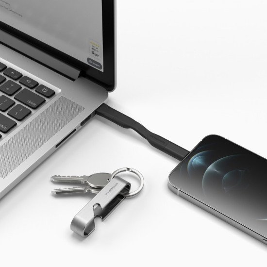 Vonmählen High Six USB C Noir, Acier inoxydable
