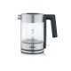 Graef WK300 bouilloire 1 L 2000 W Noir, Acier inoxydable, Transparent