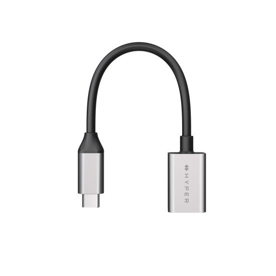 HYPER HD425D-GL câble USB 0,0176 m USB 3.2 Gen 2 (3.1 Gen 2) USB C USB A Noir, Argent