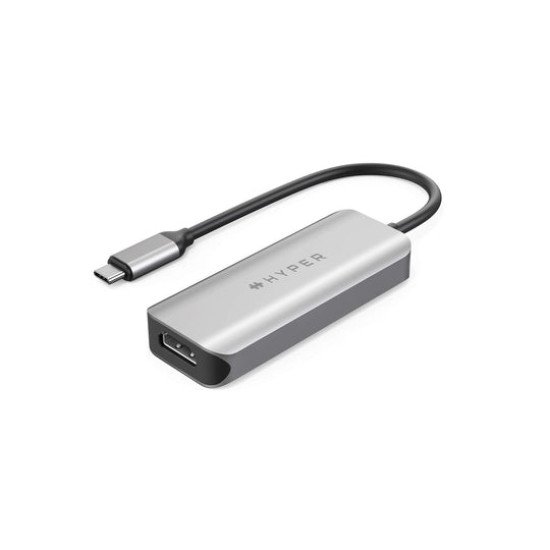 HYPER HD41-GL hub & concentrateur USB 2.0 Type-C Noir, Gris