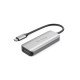 HYPER HD41-GL hub & concentrateur USB 2.0 Type-C Noir, Gris