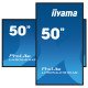 iiyama LH5054UHS-B1AG affichage de messages Panneau plat de signalisation numérique 125,7 cm (49.5") LCD Wifi 500 cd/m² 4K Ultra HD Noir Intégré dans le processeur Android 11 24/7