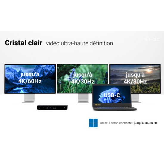 i-tec Thunderbolt4 Triple Display Docking Station + Power Delivery 96W i-tec Thunderbolt4 Triple Display Docking Station + Power Delivery 96W