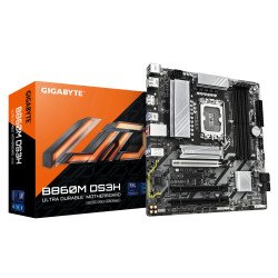 GIGABYTE B860M DS3H Carte mère - Processeurs Intel Core Ultra, VRM 5+1+2+1 phases, jusqu'à 9066MHz DDR5, 1xPCIe 5.0 + 1xPCIe 4.0 M.2, LAN 2,5 GbE, USB 3.2 Gen 2 GIGABYTE B860M DS3H Carte mère - Processeurs Intel Core Ultra, VRM 5+1+2+1 phases, jusqu'à 9066MHz DDR5, 1xPCIe 5.0 + 1xPCIe 4.0 M.2, LAN 2,5 GbE, USB 3.2 Gen 2